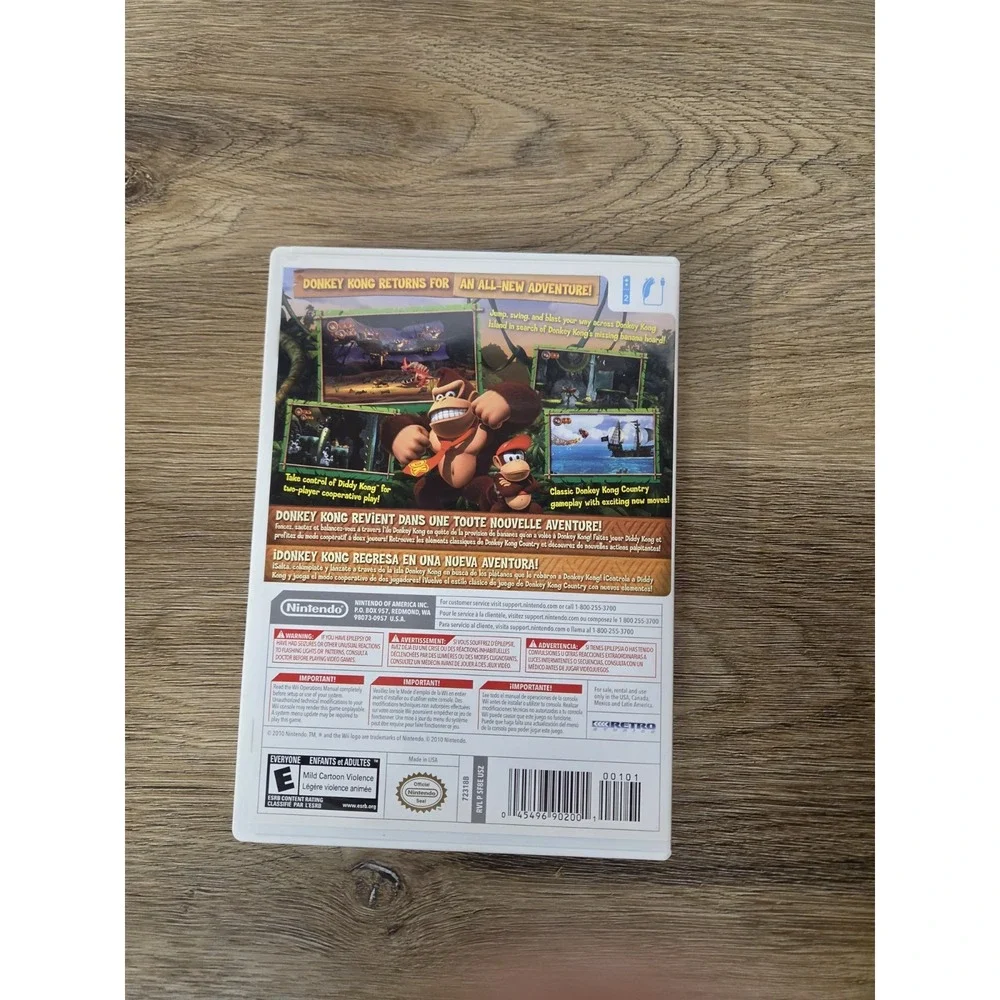 Nintendo Wii Donkey Kong Country Returns Teste D